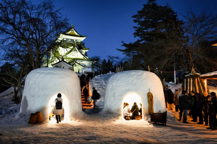 Beautiful Snow Festival in Northern Tohoku